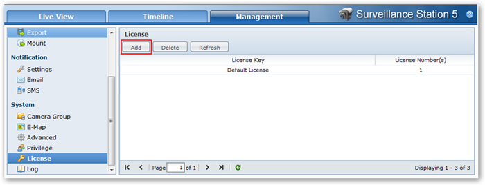 Synology 8-Camera License Key for Synology Surveillance Station