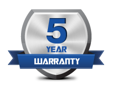 5 year warranty