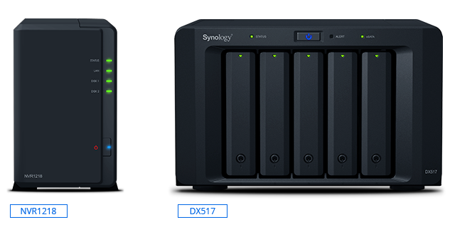 Expandable recording storage, up to 7 drives