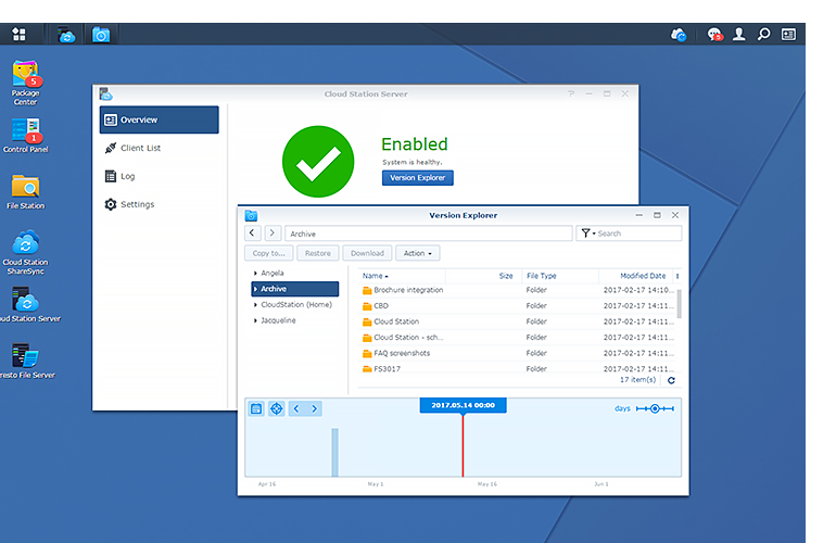 synology backup client pc